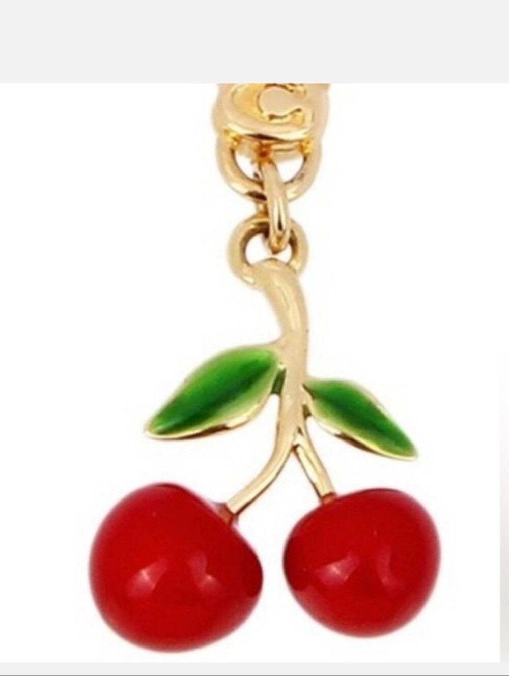 Coach Cherry Charm with Dust Bag Limited Edition - Picture 6 of 8